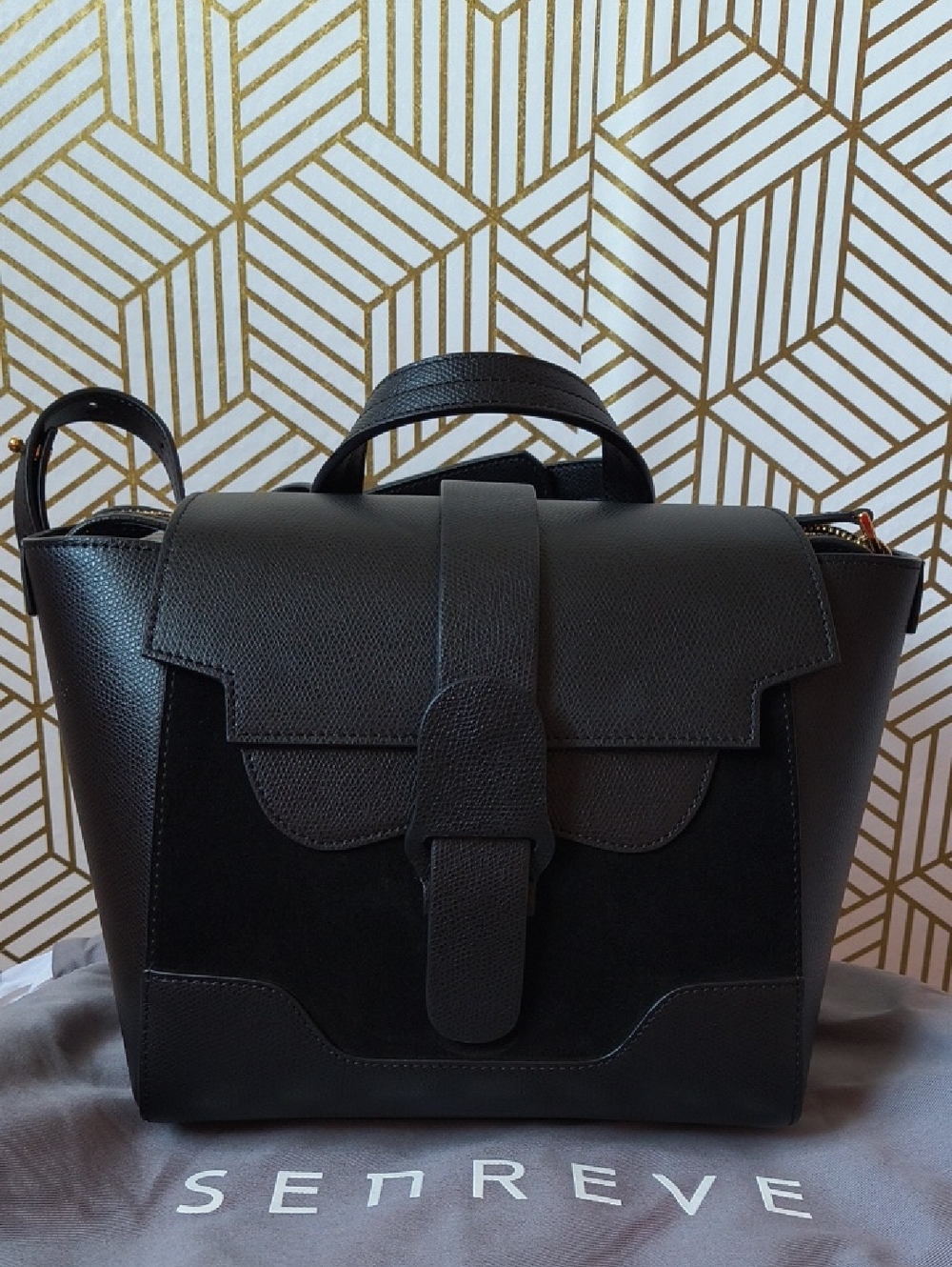 Mini maestra mixed leather